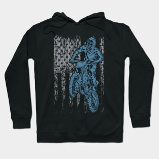 DIRTBIKE USA FLAG 4 Hoodie